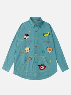 Aelfric Eden Corduroy Embroidered Shirt