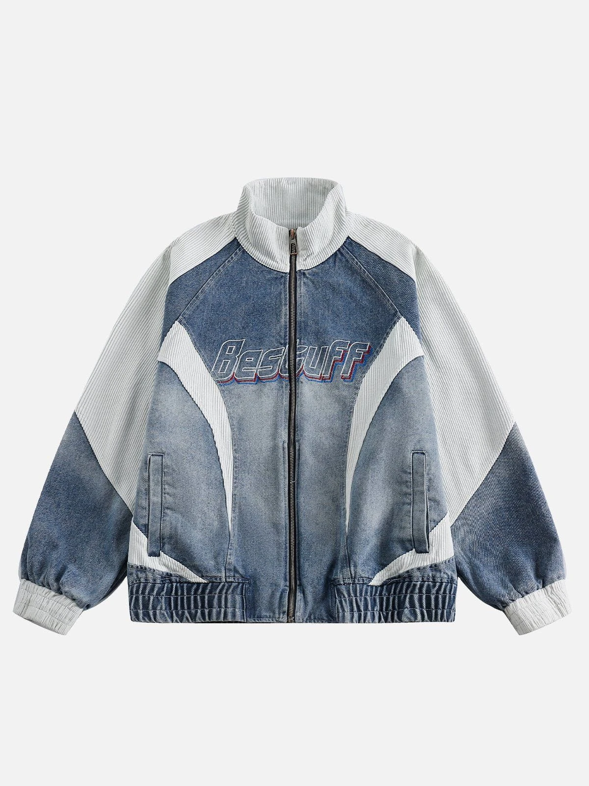 Aelfric Eden Corduroy Patchwork Denim Racing Jacket 3 Aelfric Eden Corduroy Patchwork Denim Racing Jacket