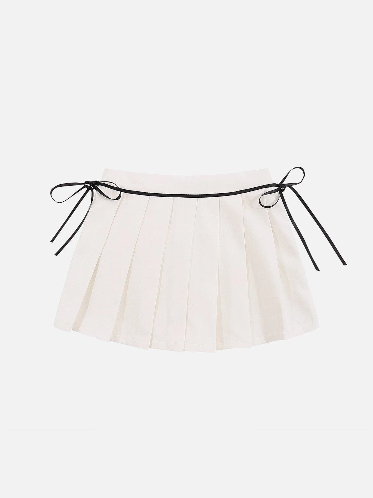 Color Blocking Drawstring Pleated Skirt 5 Color Blocking Drawstring Pleated Skirt - Image 3