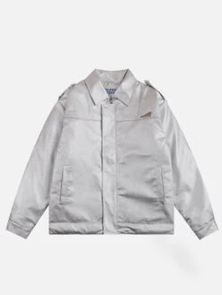 Aelfric Eden Shiny Futuristic Faux Leather Jacket