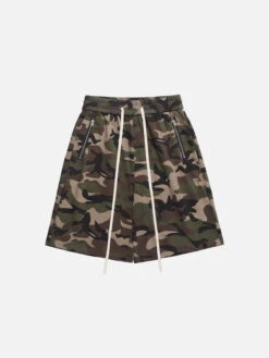 Aelfric Eden Camouflage Zip Up Pocket Drawstring Shorts