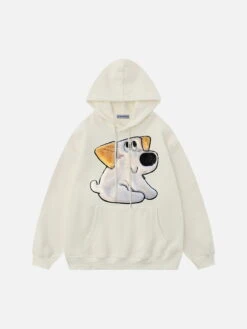 Aelfric Eden 3D Applique Embroidery Cartoon Dog Hoodie