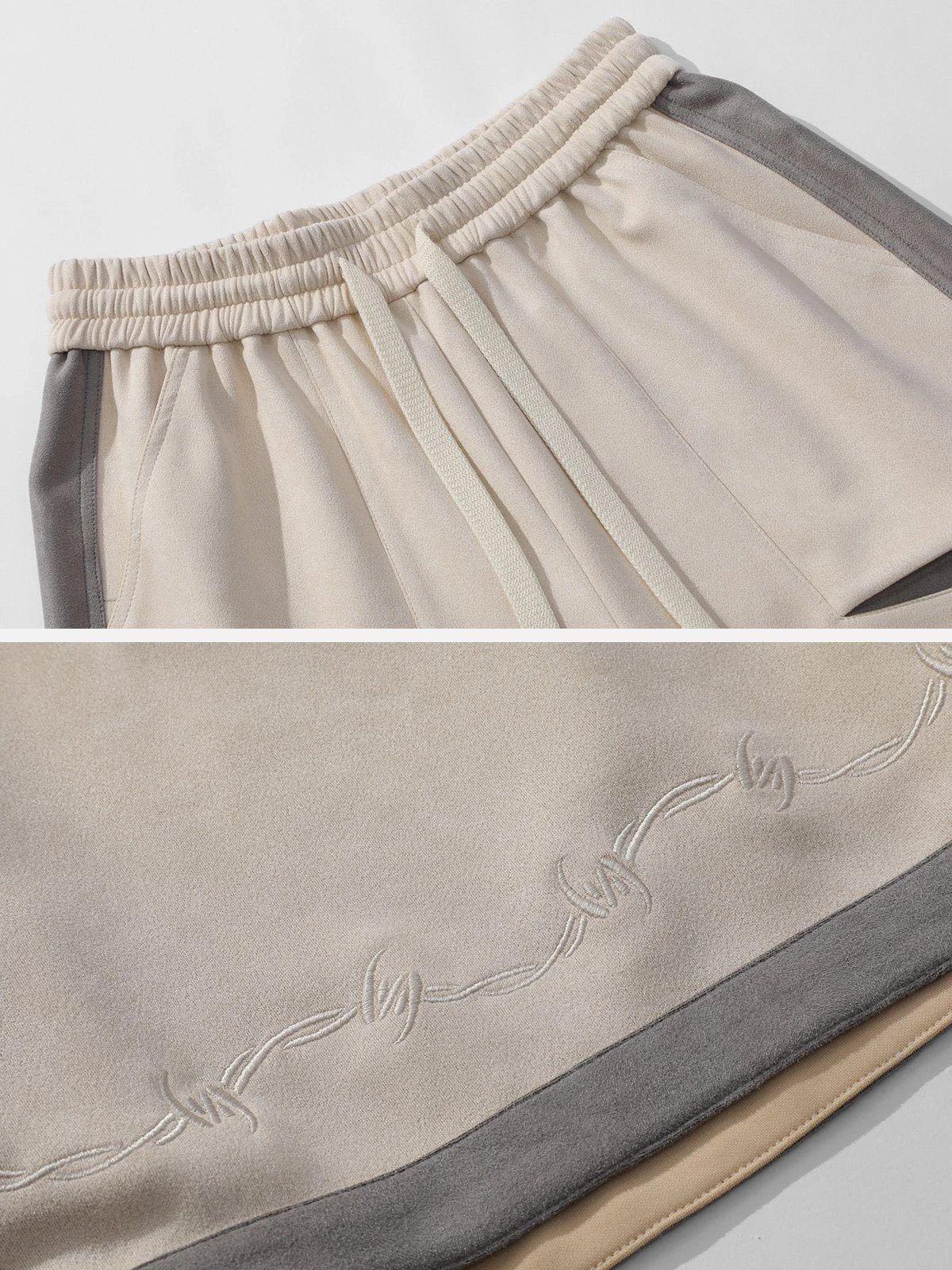 Aelfric Eden Colorblock Suede Shorts 5 Aelfric Eden Colorblock Suede Shorts - Image 3