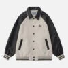 Aelfric Eden Vintage Patchwork Suede Varsity Jacket