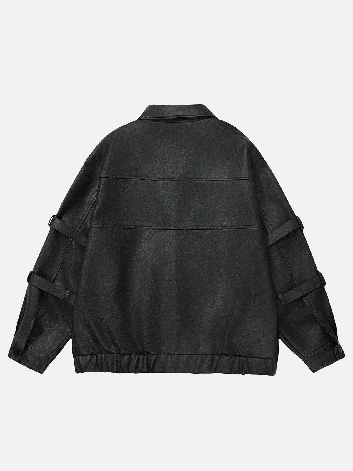 Heart Belt Faux Leather Jacket 5 Heart Belt Faux Leather Jacket - Image 3