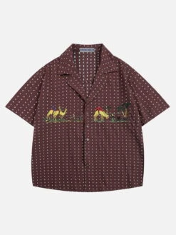 Aelfric Eden Camel Short Sleeve Shirt