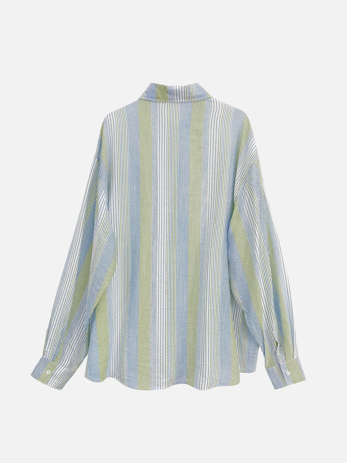 Aelfric Eden Vintage Stripe Long Sleeve Shirt 4 Aelfric Eden Vintage Stripe Long Sleeve Shirt - Image 2
