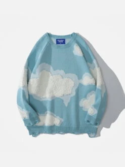 Aelfric Eden Flocking Cloud Pattern Sweater