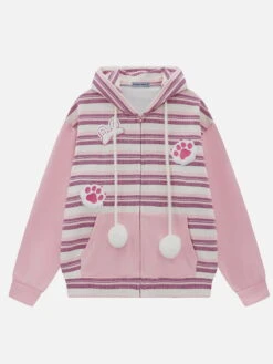 Aelfric Eden Stripe Cute Dog Hoodie