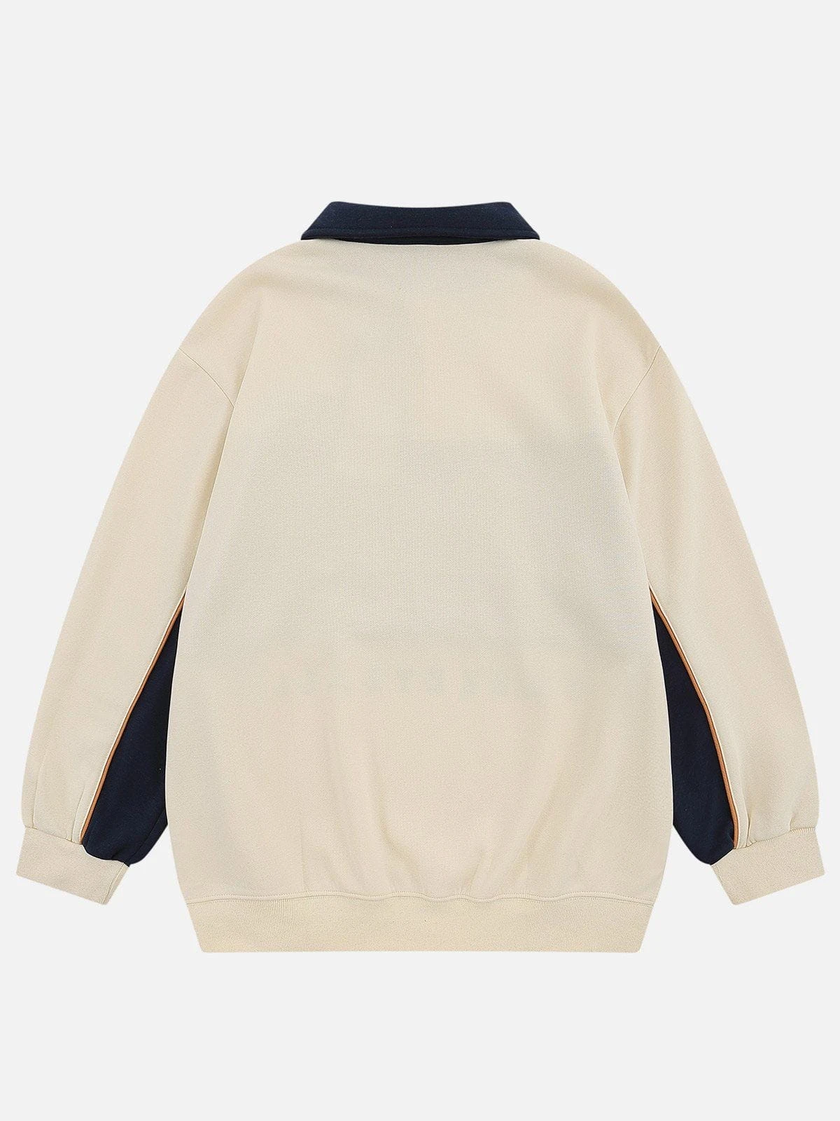 Aelfric Eden Color Blocking Embroidery Polo Sweatshirt 5 Aelfric Eden Color Blocking Embroidery Polo Sweatshirt - Image 3