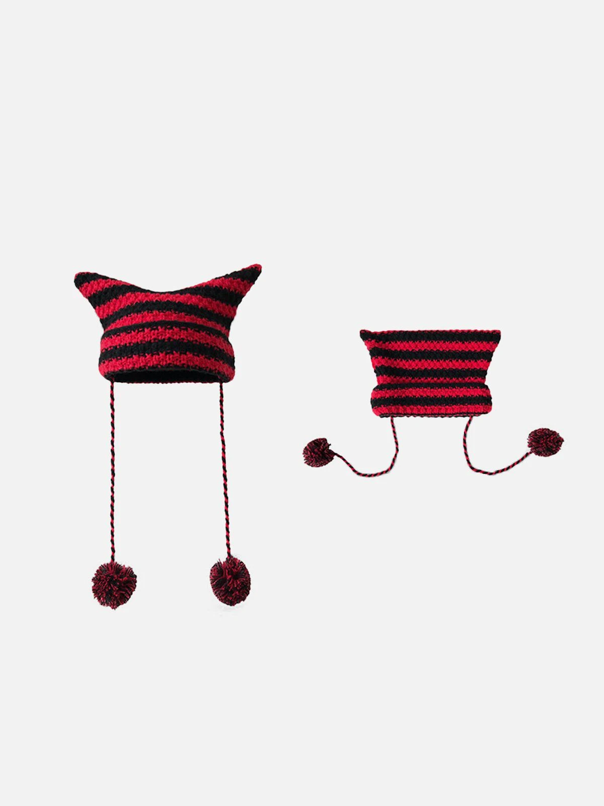 Striped Little Devil Cat Ear Hat 8 Striped Little Devil Cat Ear Hat - Image 6