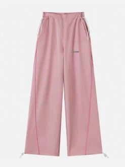 Color Blocking Woven Ribbon Sweatpants