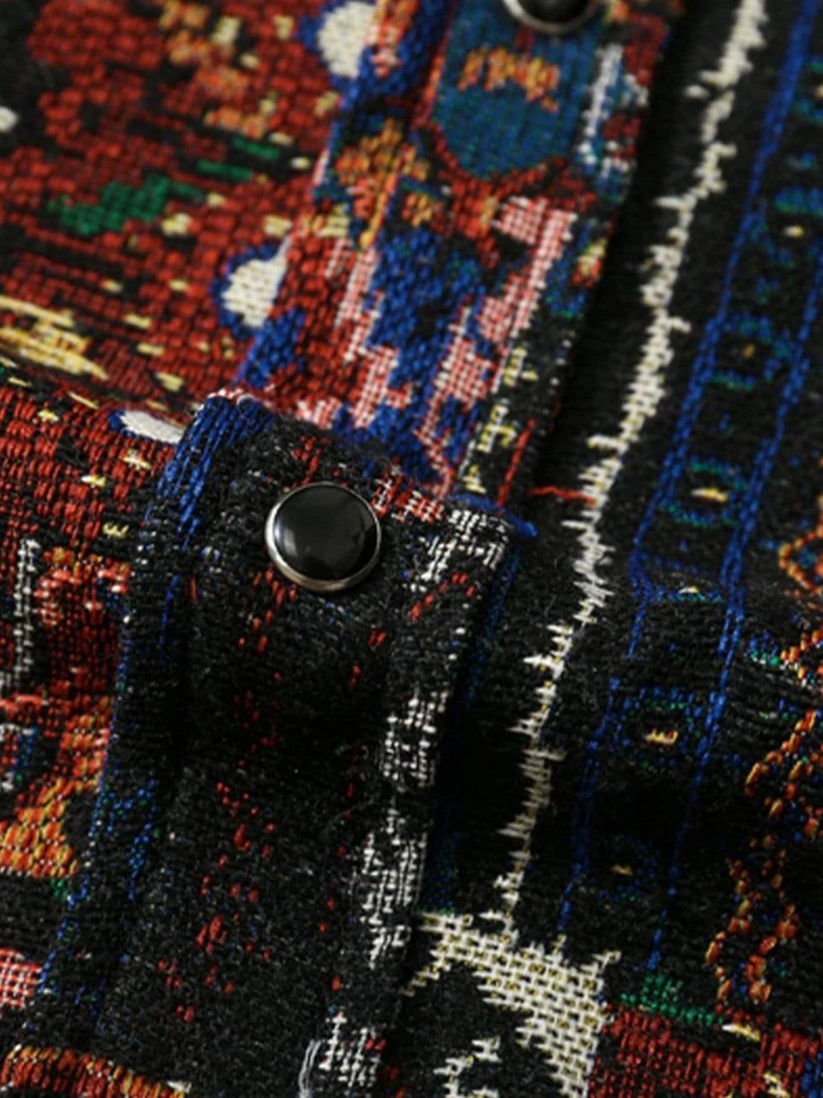 Aelfric Eden Vintage Geometric Embroidery Long Sleeve Shirt 8 Aelfric Eden Vintage Geometric Embroidery Long Sleeve Shirt - Image 6