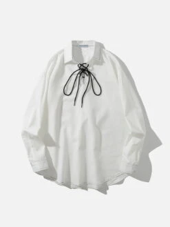 Aelfric Eden Tied Neckline Long Sleeve Shirt