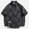 Aelfric Eden Vintage Plaid Denim Short Sleeve Shirt -Aelfric Eden Shop jpeg 9c013f02 ae47 4fc7 b749 817230560266