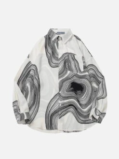 Aelfric Eden Abstract Pattern Long Sleeve Shirt