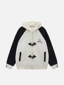 Aelfric Eden Color Blocking Cat Hoodie