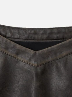 V-Shape Waist Washed Faux Leather Skirt 22 V-Shape Waist Washed Faux Leather Skirt -Aelfric Eden Shop jpeg a0424ee9 658c 407f acb1 e05b8998c675