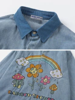 Aelfric Eden Embroidery Rainbow Shower Long Sleeve Shirt -Aelfric Eden Shop jpeg a1159260 2693 43ac 9519 2808e60773ed