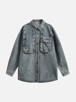 Aelfric Eden Big Pocket Denim Long Sleeve Shirt