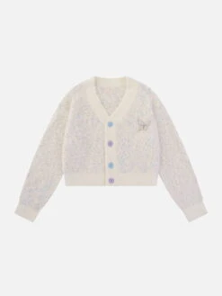 Colorful Knitted V-neck Cardigan