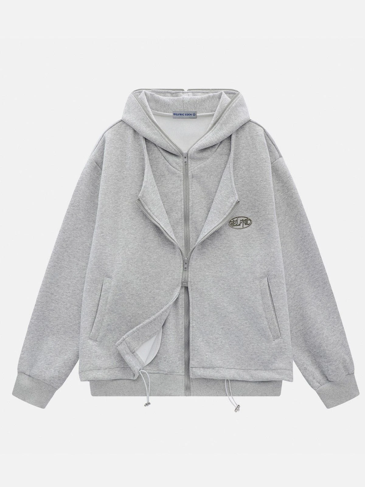 Aelfric Eden Double Layer Patchwork Hoodie 4 Aelfric Eden Double Layer Patchwork Hoodie - Image 2