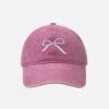 Embroidery Bow Washed Hat -Aelfric Eden Shop jpeg a8c11c6e 67ed 427a 9055 fd4f94505f46