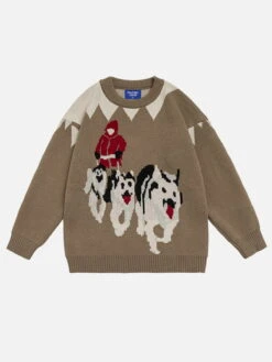 Aelfric Eden Sled Dogs Jacquard Sweater