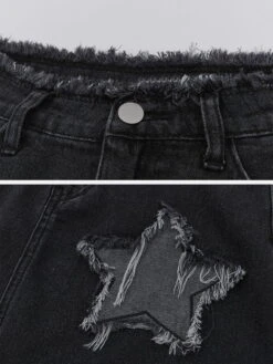 Irregular Raw Edge Star Denim Skirt -Aelfric Eden Shop jpeg ae2d3ee0 6137 48a7 81bf 0e29c418da84