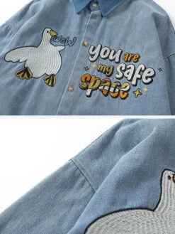 Aelfric Eden Embroidery Duck Long Sleeve Shirt -Aelfric Eden Shop jpeg afc24bcb 5b92 49bd b373 6d7a06f875b2