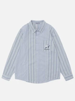 Aelfric Eden Star Stripe Patchwork Long Sleeve Shirt