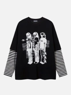 Aelfric Eden Graffiti Patchwork Sweatshirt