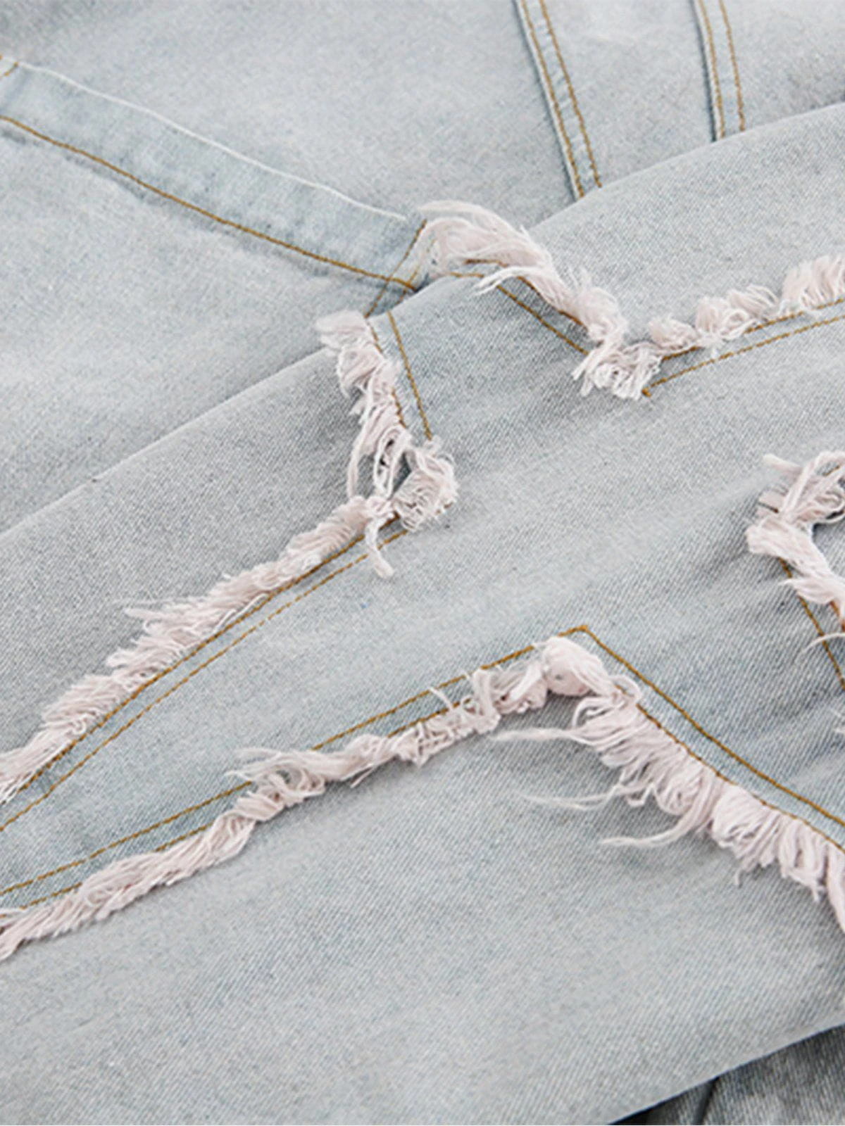 Aelfric Eden Plate Buckle Fringe Denim Jacket 6 Aelfric Eden Plate Buckle Fringe Denim Jacket - Image 4