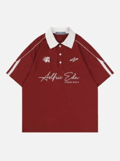 Aelfric Eden Vintage Patchwork Polo Tee