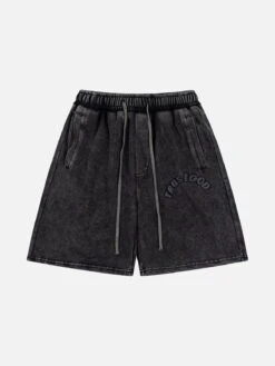 Aelfric Eden Washed Foam Letter Print Shorts