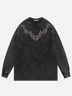 Aelfric Eden Pigeon Print Washed Sweatshirt