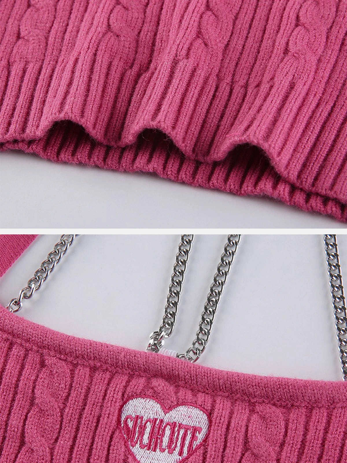 Chain Panel Halter Y2K Cami Top 9 Chain Panel Halter Y2K Cami Top - Image 7