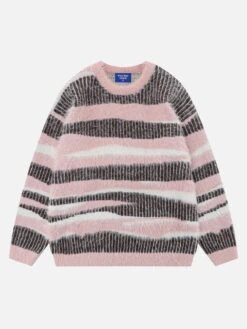 Aelfric Eden Creative Striped Patchwork Sweater