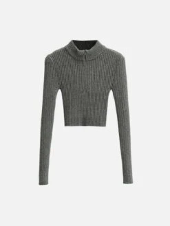 Solid Color Zipper Knitting Sweater -Aelfric Eden Shop jpeg bba6a546 f0d8 494c 9baf 47ea8767383f