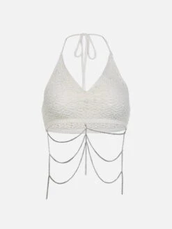 Skeleton Metal Chain Camis Top