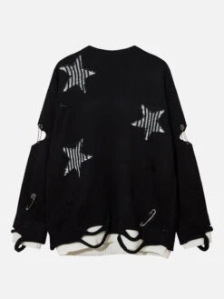 Aelfric Eden Distressed Cut Out Star Sweater -Aelfric Eden Shop jpeg bd13b358 714c 4ad3 b06d f778b1df257b