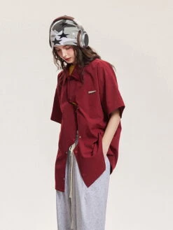 Aelfric Eden Irregular Placket Short Sleeve Shirt -Aelfric Eden Shop jpeg bf13c88a a2db 4d25 a9b3 7a5c31832231