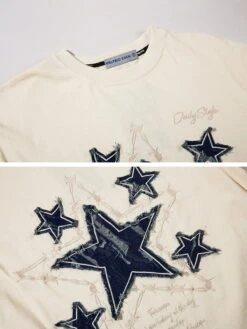 Aelfric Eden Applique Embroidery Denim Star Sweatshirt -Aelfric Eden Shop jpeg c6959ba7 df70 4d47 b778 799880250d2f