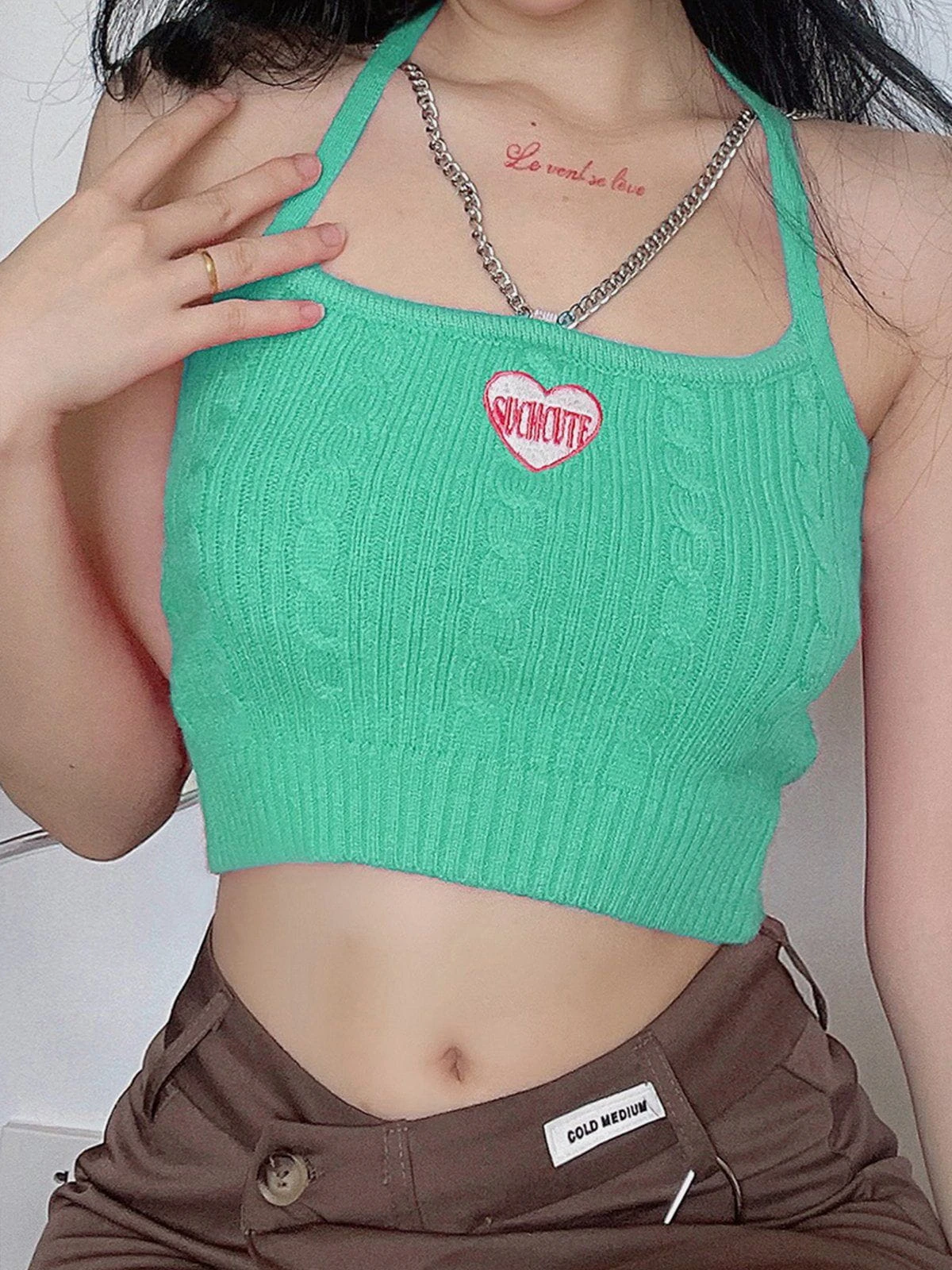 Chain Panel Halter Y2K Cami Top 6 Chain Panel Halter Y2K Cami Top - Image 4