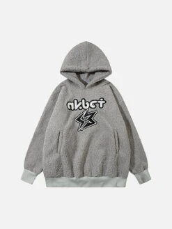 Aelfric Eden Embroidery Lightning Star Sherpa Hoodie