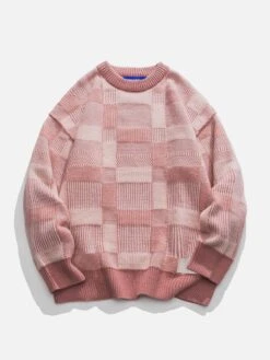 Aelfric Eden 3D Embroidery Plaid Sweater