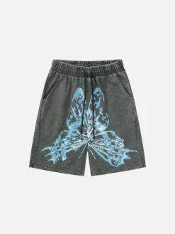 Aelfric Eden Butterfly Print Washed Jorts