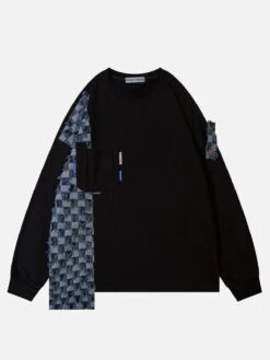 Aelfric Eden Plaid Patchwork Irregular Sweatshirt -Aelfric Eden Shop jpeg de20846e 33e5 462a 860d d8af51c5fa65