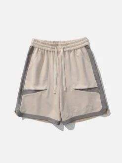 Aelfric Eden Colorblock Suede Shorts