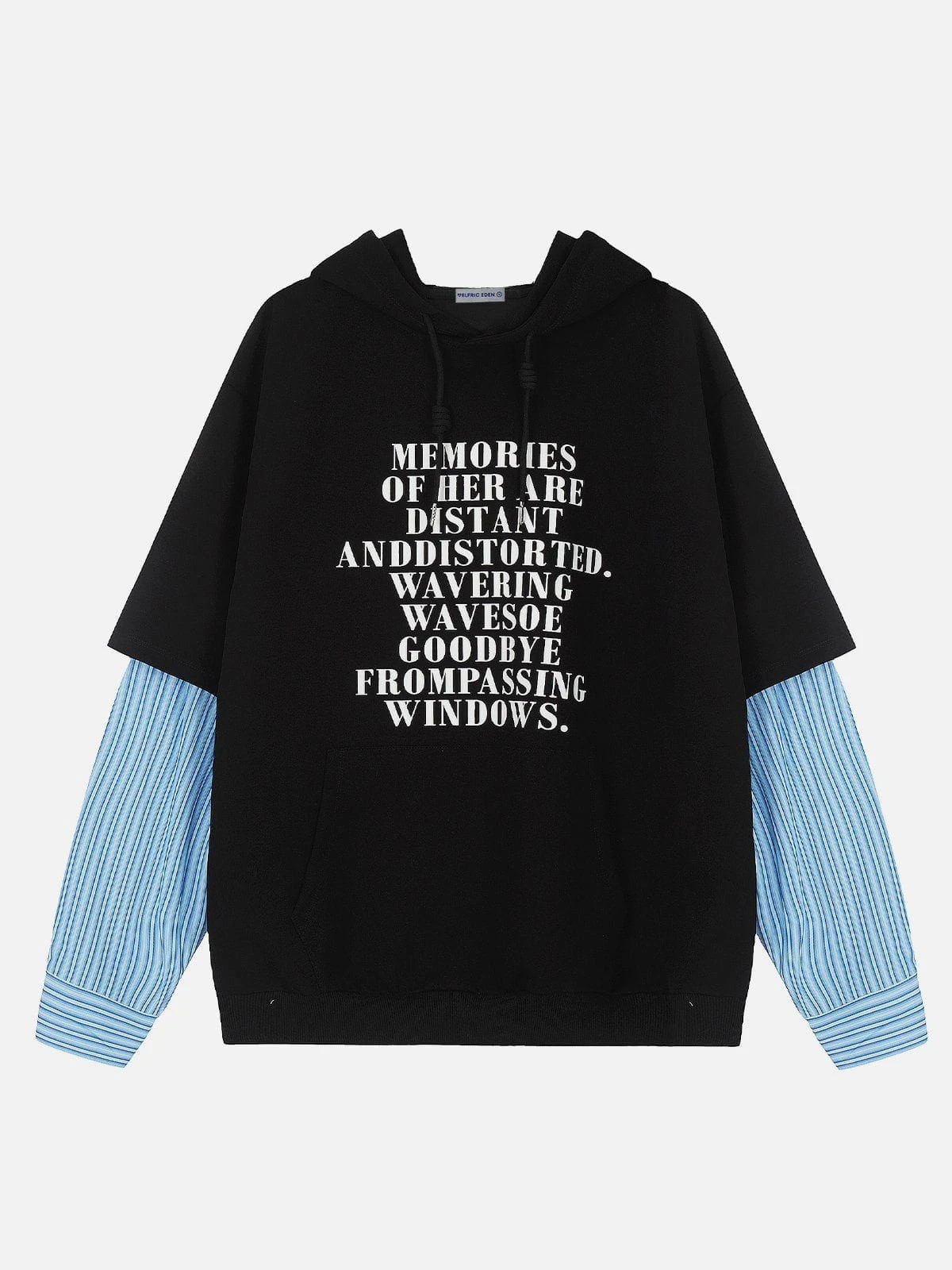 Aelfric Eden Stripe Patchwork Hoodie 4 Aelfric Eden Stripe Patchwork Hoodie - Image 2